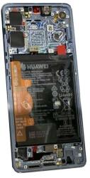 Huawei 02354HMF Gyári Huawei P30 OLED kijelző érintővel fehér kerettel előlap (02354HMF)