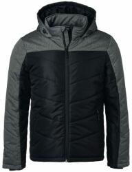 James & Nicholson (Daiber) Férfi steppelt téli dzseki JN1134 - Fekete / antracit melírozott | 3XL (1-JN1134-1757364)