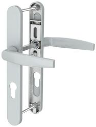 Medos Maner pentru usa PVC, Victory, cu arc, interax 92 mm, latime 25 mm, aluminiu, culoare argintiu