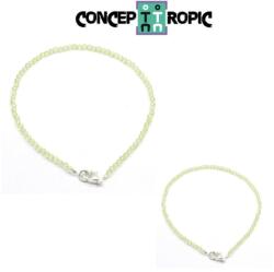  Bratara Olivina Diametru 66 mm - Rotund Fatetat 2x2 mm - Accesorii Argint 925