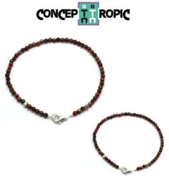  Bratara Jasp Rosu Diametru 63 mm - Rotund Fatetat 3x3 mm - Accesorii Argint 925
