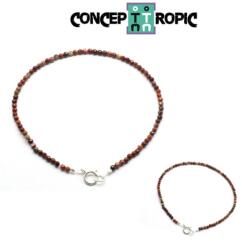  Bratara Jasp Breciat Diametru 59 mm - Rotund Fatetat 2x2 mm - Accesorii Argint 925