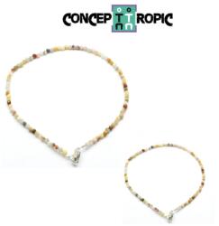  Bratara Riolit Diametru 62 mm - Rotund Fatetat 2x2 mm - Accesorii Argint 925