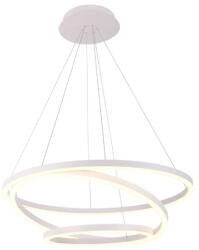 Multibrand Candelabru Suspendat Rotund cu Trei Inele 113W, 800mm, 600mm, 400mm, Dimabil (26732-)