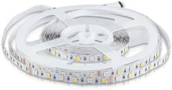 V-TAC Banda LED 5050, 9W/m, 60 LED-uri/m, 12V, IP20, RGB + 4000K (4851-B)