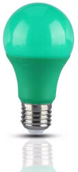 V-TAC Bec LED 9W, E27, Plastic, Culoare Verde (15392-)