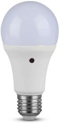 V-TAC Bec LED - 9W, E27, A60, Thermoplastic, Senzor 200D, 2700K (18440-)