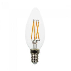 Dienergy Bec LED Filament 4W, Filament in Cruce, Dispersor Clar, Lumina Calda 2700K, Dimabil (19376-)