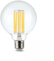 V-TAC Bec LED 18W, Filament, E27, G95, Sticla Clara, 135 lm/W, Lumina Calda (3000K) (30604-)