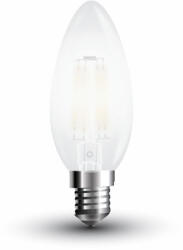 V-TAC Bec LED - 4W, Filament, E14, Dispersor Semi Transparent, 2700K (18901-)