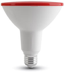 V-TAC Bec LED - 15W, PAR38, E27, IP65, Rosu (18360-)