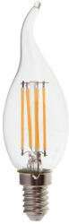 V-TAC Bec LED - 4W, Filament, E14, Candle Tail, 2700K (18313-)