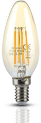 V-TAC Bec LED - 4W, Filament, E14, Candle Amber Reflector Al 2200K (17977-)