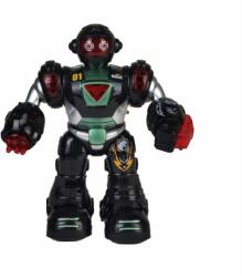  Black Phanter Robot elemes világít, zenél, lövöldöz, sétáló robot 837-1 - Gyerek játék