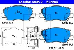 ATE set placute frana, frana disc ATE 13.0460-5505.2 (13.0460-5505.2)