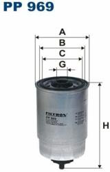 FILTRON filtru combustibil FILTRON PP 969 (PP 969) - automobilus