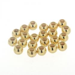 Margele Gold Filled Rotund - Shiny Beads 4.0H1.8 mm - 2 Buc