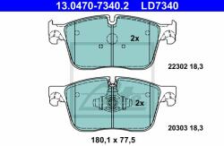 ATE set placute frana, frana disc ATE Ceramic 13.0470-7340.2 (13.0470-7340.2)