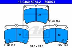 ATE set placute frana, frana disc ATE 13.0460-5974.2 (13.0460-5974.2)