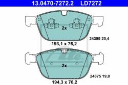 ATE set placute frana, frana disc ATE 13.0470-7272.2