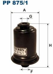 FILTRON filtru combustibil FILTRON PP 875/1 (PP 875/1) - automobilus