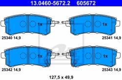 ATE set placute frana, frana disc ATE 13.0460-5672.2 (13.0460-5672.2)