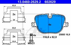ATE set placute frana, frana disc ATE 13.0460-2629.2 (13.0460-2629.2)