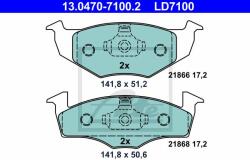 ATE set placute frana, frana disc ATE Ceramic 13.0470-7100.2 (13.0470-7100.2)