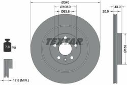TEXTAR Disc frana TEXTAR PRO 92304503 (92304503)