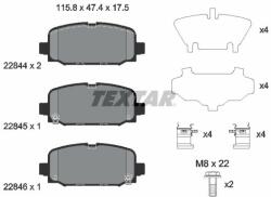 TEXTAR set placute frana, frana disc TEXTAR 2284401 (2284401)