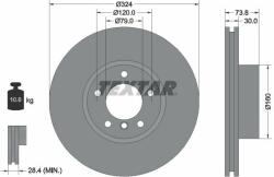 TEXTAR Disc frana TEXTAR PRO+ 92107105 (92107105)