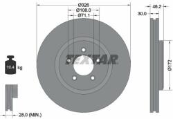 TEXTAR Disc frana TEXTAR PRO+ 92173505 (92173505)