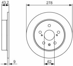 Bosch Disc frana BOSCH 0 986 479 047 (0 986 479 047) - automobilus