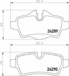BREMBO set placute frana, frana disc BREMBO PRIME LINE P 06 103 (P 06 103)