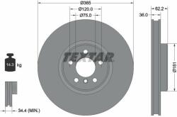TEXTAR Disc frana TEXTAR PRO+ 92161005 (92161005)