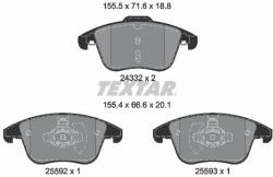 TEXTAR set placute frana, frana disc TEXTAR Q+ 2433205 (2433205)