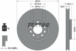 TEXTAR Disc frana TEXTAR 92118803 - automobilus