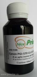 Canon Cerneala NEAGRA pentru cartuse CANON PGI-570 CLI-571 BLACK PGI570 CLI571 refilabile - 100 ml