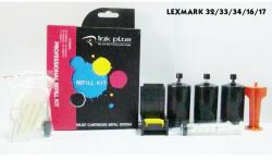 Lexmark Kit refill negru reincarcare cartuse Lexmark-16 Lexmark-17 Lexmark-32 Lexmark-34