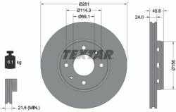 TEXTAR Disc frana TEXTAR PRO 92100403 (92100403)