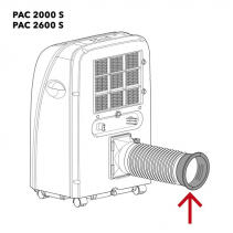 Trotec Racord rotund pentru furtun evacuare aer pentru PAC 2600 S sau PAC 2000S (CONECTORR72)
