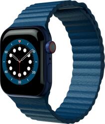 Next One Curea NEXT ONE Leather Loop pentru Apple Watch 42-44mm, Denim Blue (AW-4244-LTHR-BLU)