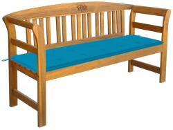 vidaXL Bancă de grădină cu pernă, 157 cm, lemn masiv de acacia (3064270)