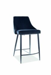  Scaun Bar PIANO B H-2 Catifea Negru Bluvel 19