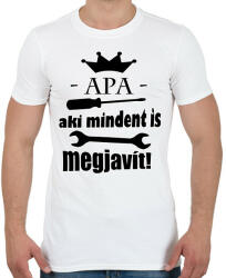 printfashion Apa aki. . . - Férfi póló - Fehér (5038243)