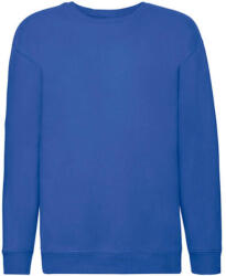 Fruit of the Loom Gyerek Pulóver Hosszú ujjú Fruit of the Loom Premium Set-In Sweat Kids - 140 (9-11), Királykék
