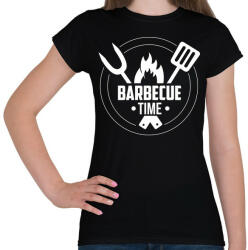 printfashion Barbecue time - Női póló - Fekete (5035224)