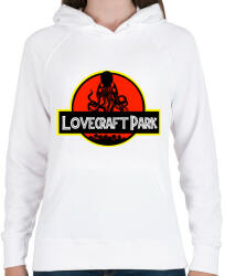 printfashion Lovecraft Park - Női kapucnis pulóver - Fehér (5005523)