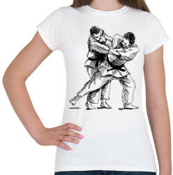 printfashion Judo skicc - Női póló - Fehér (5007777)