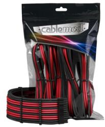 CableMod Set cabluri prelungitoare CableMod PRO ModMesh, cleme incluse, Black/Red, CM-PCAB-BKIT-NKKR-3PK-R